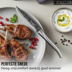 Blackwell Steakmessen Laguiole - Raw Black Lemmet - RVS - 6 Stuks