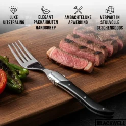 Blackwell Steakvorken Laguiole - Pakkahout - 6 Stuks