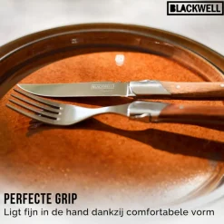 Blackwell Steakvorken Laguiole - Rozenhout - 6 Stuks