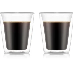Bodum Dubbelwandige koffie- / theeglazen Canteen - gepatenteerd ventiel - 200 ml - 2 stuks