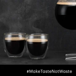 Bodum Dubbelwandige koffie- / theeglazen Pavina - gepatenteerd ventiel - 250 ml - 6 stuks
