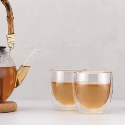 Bodum Dubbelwandige koffie- / theeglazen Pavina - gepatenteerd ventiel - 250 ml - 6 stuks