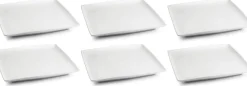 BonBistro Petitfour Bordjes Yong Squito 10 x 10 cm - Wit - 6 stuks