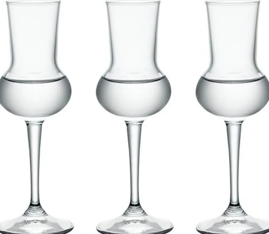 Bormioli Grappaglazen Restaurant - 80 ml - 3 stuks