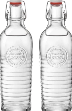 Bormioli Rocco Beugelflessen / Weckflessen Officina 1825 - Transparant - 1.2 liter - 2 stuks