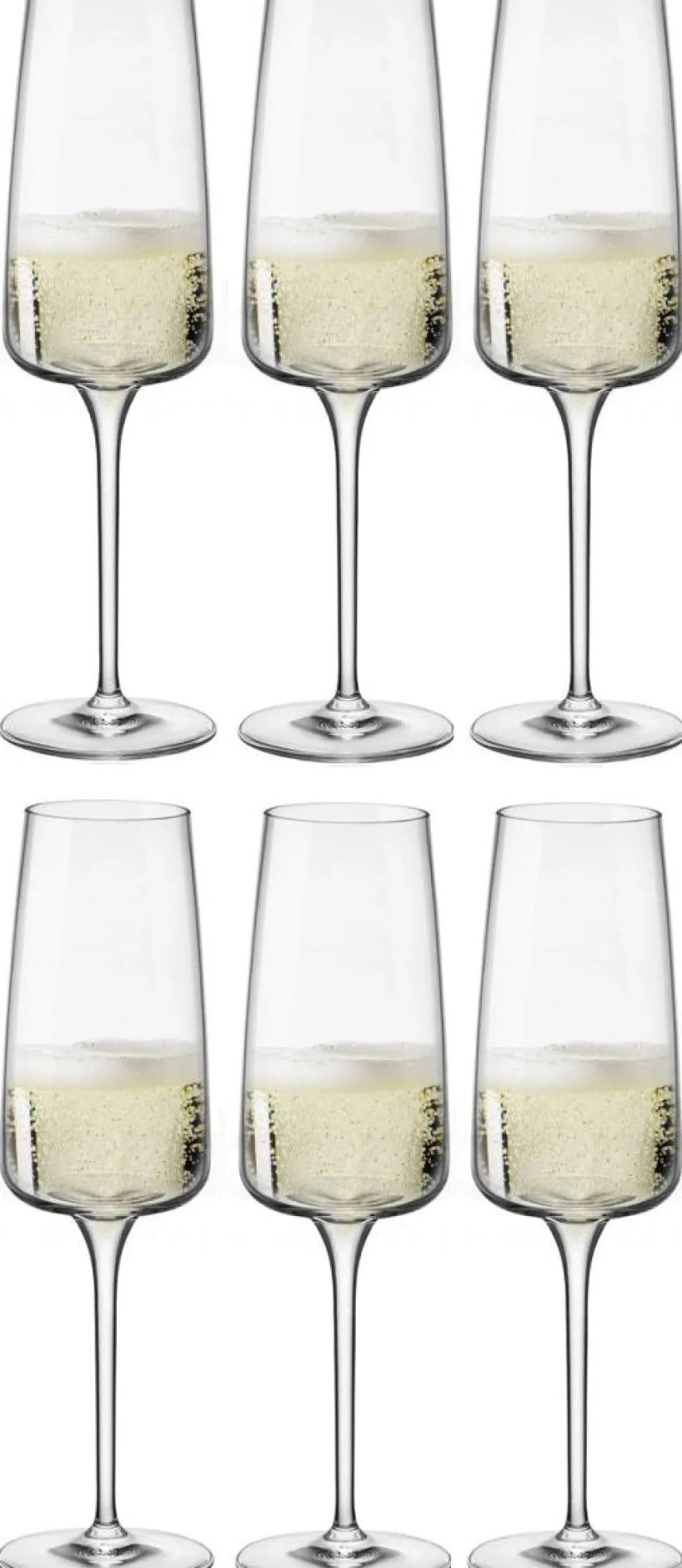Bormioli Rocco Champagneglazen - Flutes - Nexo - 240 ml - 6 stuks