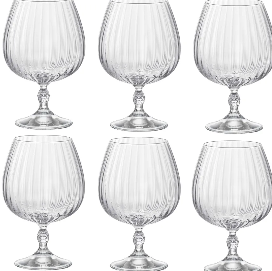 Bormioli Rocco Cognac Glazen America 20's - 650 ml - 6 stuks