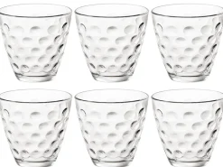 Bormioli Rocco Glazen Dots - Transparant - 250 ml - 6 stuks