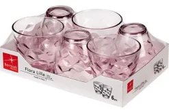 Bormioli Rocco Glazen Flora - Roze - 250 ml - 6 stuks
