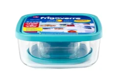 Bormioli Rocco Glazen Vershoudbakjes Frigoverre - Blauw 3 Stuks