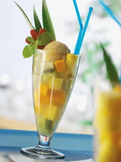 Bormioli Rocco IJscoupe - Sorbetglazen - Milkshake glas - Rock Bar - 380 ml - 6 stuks