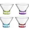 Bormioli Rocco IJscoupes Ypsilon Gekleurd - 375 ml - 4 stuks
