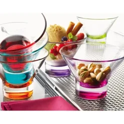 Bormioli Rocco IJscoupes Ypsilon Gekleurd - 375 ml - 4 stuks