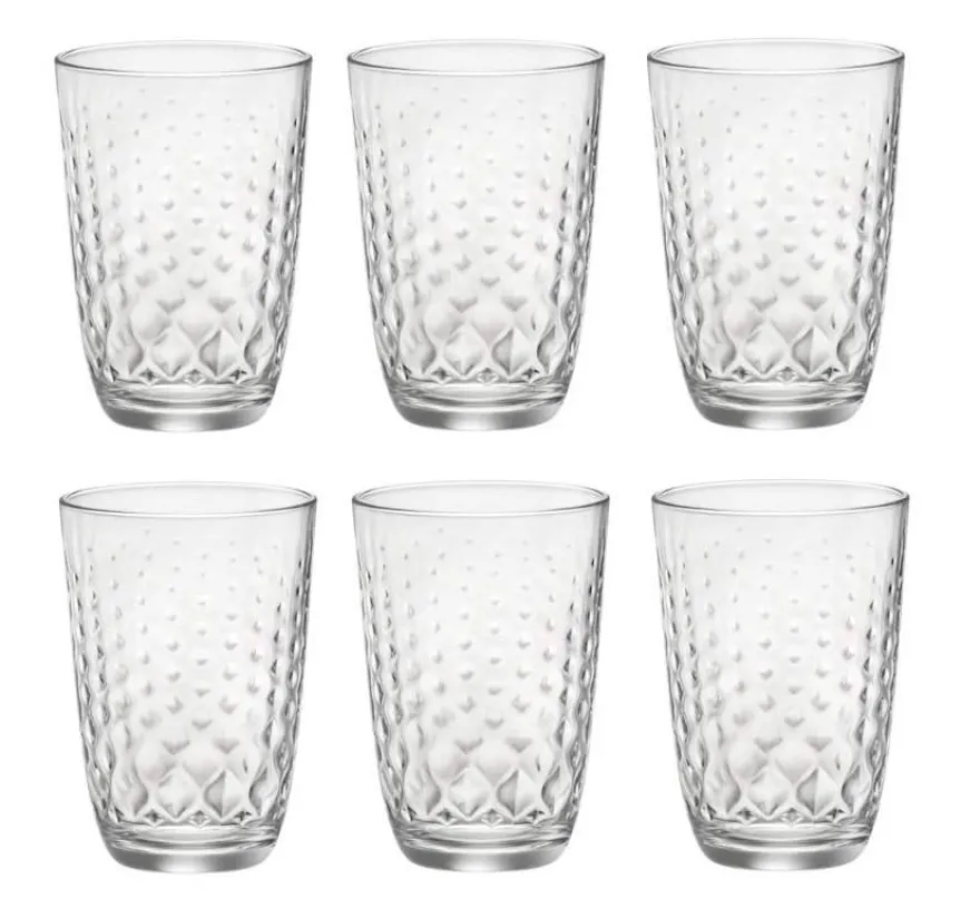 Bormioli Rocco Longdrinkglazen Glit Transparant - 390 ml - 6 stuks