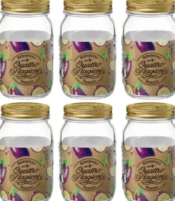 Bormioli Rocco Mason Jar / Weckpotten Quattro Stagioni - ø 11 cm / 1 liter - 6 stuks