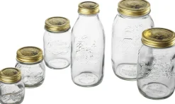 Bormioli Rocco Mason Jar / Weckpotten Quattro Stagioni - ø 11 cm / 1 liter - 6 stuks