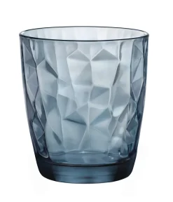 Bormioli Rocco Waterglazen Diamond - Blauw - 300 ml - 6 stuks