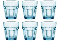Bormioli Rocco Waterglazen Rock Bar - Blauw - 270 ml - 6 stuks