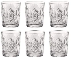 Bormioli Rocco Whiskey Glazen Stone - 370 ml - 6 stuks