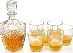 Bormioli Rocco Whiskey Set Dedalo - 7 delige set