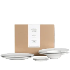 Broste Copenhagen Pastaset Stevns 6-delig / 2 personen - 2 dinerborden, 2 pastaborden en 2 kleine bordjes