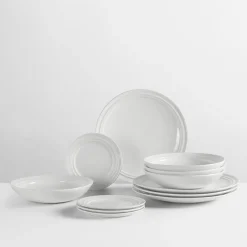Broste Copenhagen Serviesset Stevns 12-delig / 4 personen - 4 dinerborden, 4 ontbijtborden en 4 diepe borden