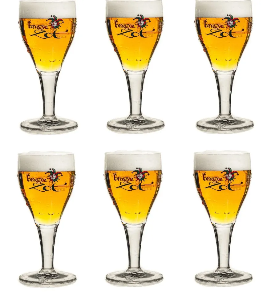 Brugse Zot Bierglazen - 330 ml - 6 stuks