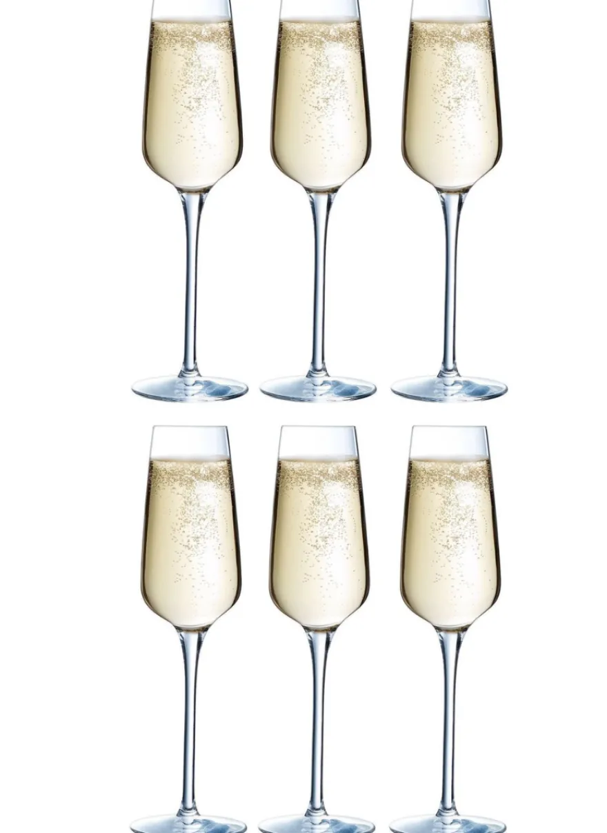 Chef & Sommelier Champagneglazen - Flutes - Sublym Flute - 210 ml - 6 stuks