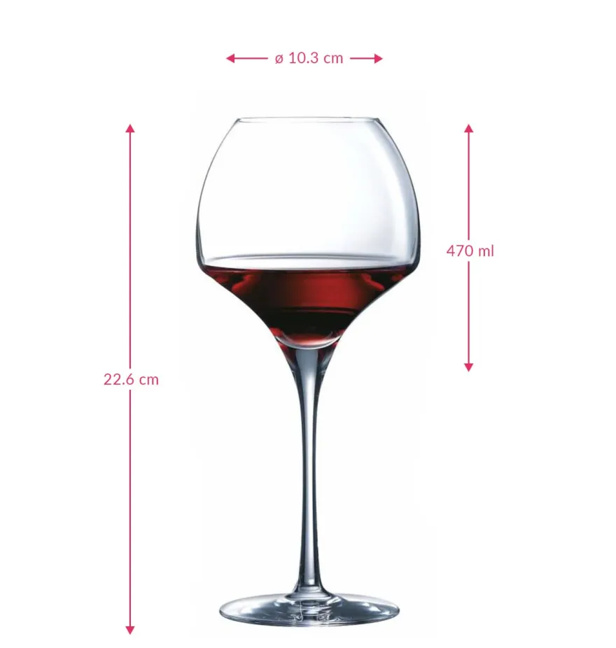 Chef & Sommelier Rode Wijnglazen Open Up - 470 ml - 6 stuks