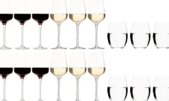 Chef & Sommelier Wijnglazenset Sublym (Rode wijnglazen & Witte wijnglazen & Waterglazen) - 18 delige set - 6 rode wijnglazen, 6 witte wijnglazen en 6 waterglazen