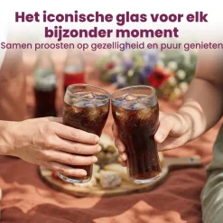 Coca Cola Glazen - Longdrinkglazen - Frisdrankglazen - Classic - 370 ml - 4 Stuks