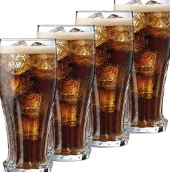 Coca Cola Glazen - Longdrinkglazen - Frisdrankglazen - Crown Cap - 350 ml - 4 stuks