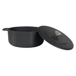 Combekk Braadpan met deksel Gietijzer Zwart ø 28 cm / 5.3 Liter - geëmailleerde anti-aanbaklaag
