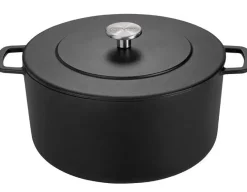 Combekk Braadpan met deksel Gietijzer Zwart ø 32 cm / 12 Liter - geëmailleerde anti-aanbaklaag
