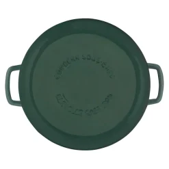 Combekk Pannenset Gietijzer Holly Green 3-delig - Braadpan ø 24, 28 cm & Koekenpan ø 26 cm