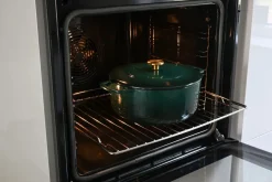 Combekk Pannenset Gietijzer Holly Green 3-delig - Braadpan ø 24, 28 cm & Koekenpan ø 26 cm