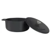 Combekk Pannenset Gietijzer Zwart 3-delig - Braadpan ø 24, 28 cm & Koekenpan ø 26 cm