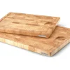 Continenta Houten Snijplank met Sapgeul - Kopshout - 42 x 34 cm