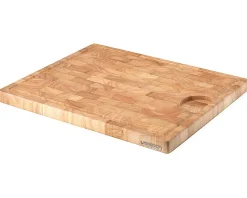 Continenta Houten Snijplank met Sapgeul - Kopshout - 42 x 34 cm