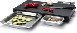 Continenta Snijplank met 3 RVS Laden - Duracore - 50 x 33 cm