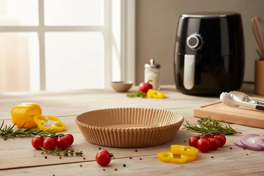 Cookinglife Airfryer Bakpapier Rond Ø 20 cm - 50 Stuks Perforaties voor Luchtcirculatie