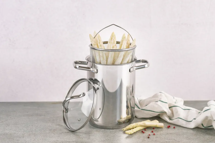 Cookinglife Aspergepan / Pastapan- RVS - ø 16 cm / 4.0 liter