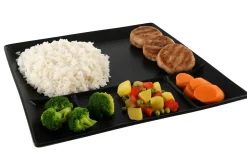 Cookinglife BBQ Borden / Fondueborden / Gourmetborden 5 vakken - 24 x 24 cm - 4 stuks