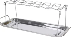 Cookinglife BBQ Kippenvleugelhouder Fire & Flavour - Metaal - Voor 12 Stuks Grillen