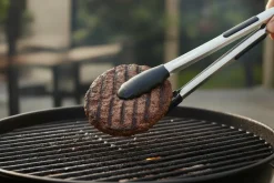 Cookinglife BBQ Tang Fire & Flavour RVS 32 cm - BBQ Tool met Zwarte Handgreep