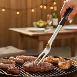 Cookinglife BBQ Vork Fire & Flavour RVS 42 cm - Grillvork voor Vlees en Groenten