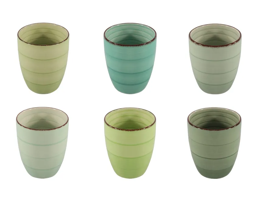Cookinglife Bekers Delice Groen 350 ml - 6 stuks