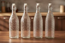 Cookinglife Beugelflessen Dots & Lines - 1 Liter - 4 stuks