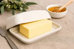 Cookinglife Botervloot Wit Porselein 17.5 x 13 cm