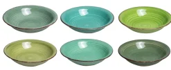 Cookinglife Diepe borden / Pastaborden Delice Groen ø 21 cm - 6 stuks